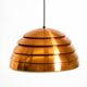 Original 1960s copper slat pendant lamp by Hans-Agne Jakobsson for Markaryd