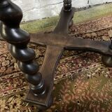 Vintage turned wood side table