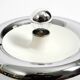 Round metal chrome ceiling or wall lamp from Italy | Space Age Design