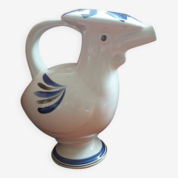 Vintage zoomorphic vase in the shape of a bird in ceramic from Biot.