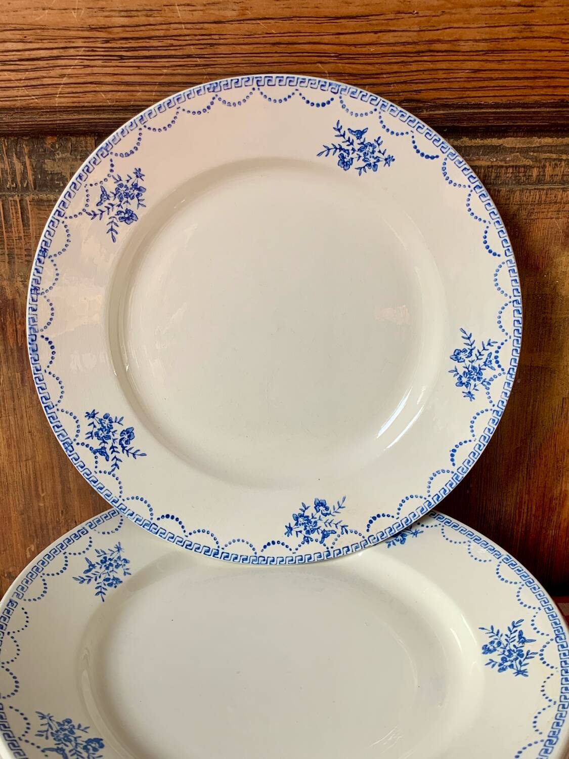 Antique flat plates St Amand Céranord