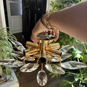 Vintage sputnik ceiling light — glass spikes