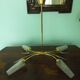 Four-light suspension with glass lampshade, diamond size, 1980.