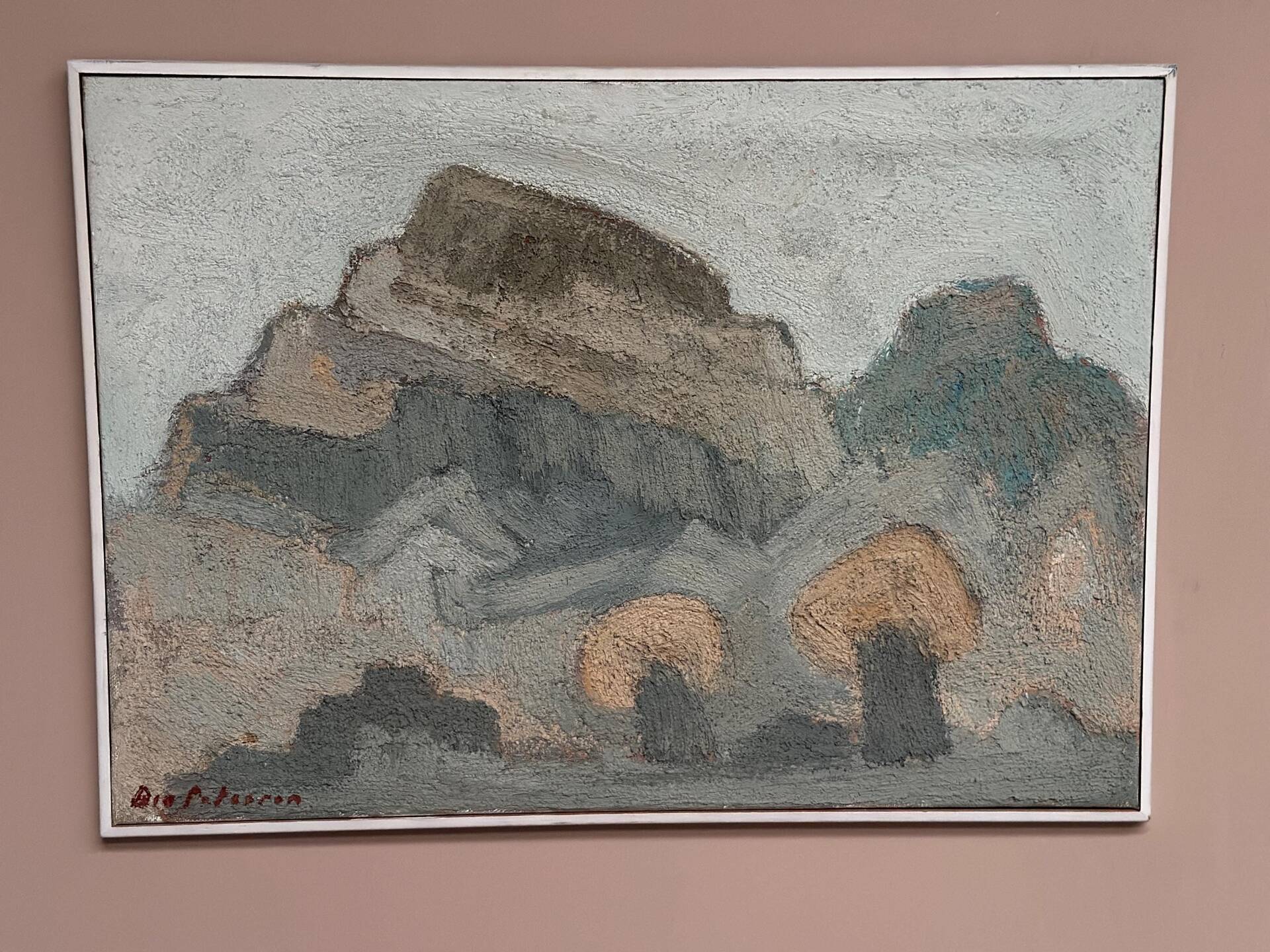Original Swedish Oil on Canvas – “Landscape” by Birger Bia Peterson