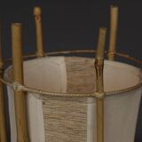 Lampadaire en bambou de Louis Sognot, années 1950