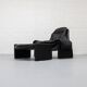 Saporiti Italia P60 armchair with ottoman