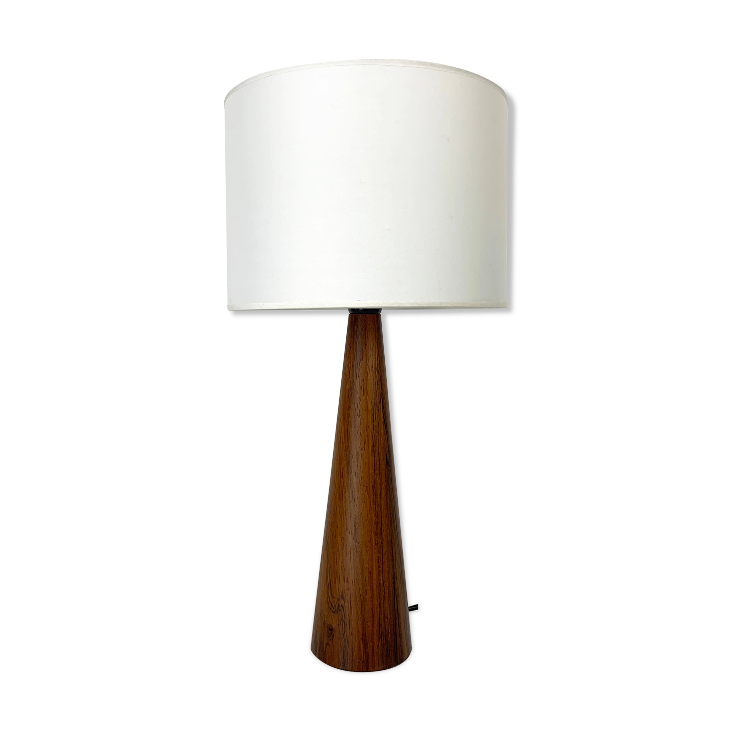Lampe de table moderniste mid-century en teck, Danemark 1960