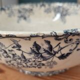 Floréal ironstone salad bowl on pedestal