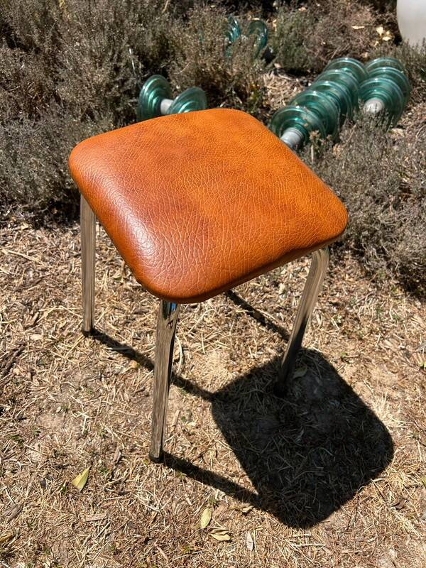 Vintage leather stool