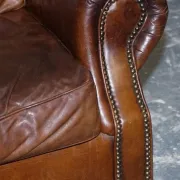 Balmoral 3-Seater Leather Sofa in Heritage Brown by Halo
