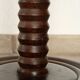 Wooden column floor lamp by Charles Dudouyt, 1940s
