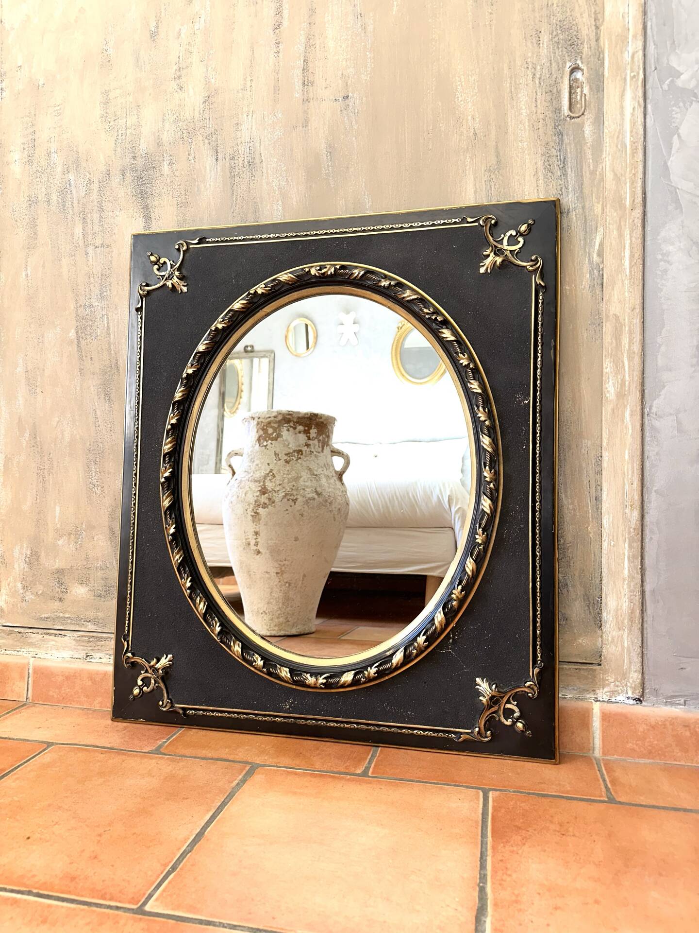 Antique mirror from the Napoléon III period, 19th century.