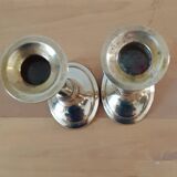 Duo of golden candlesticks