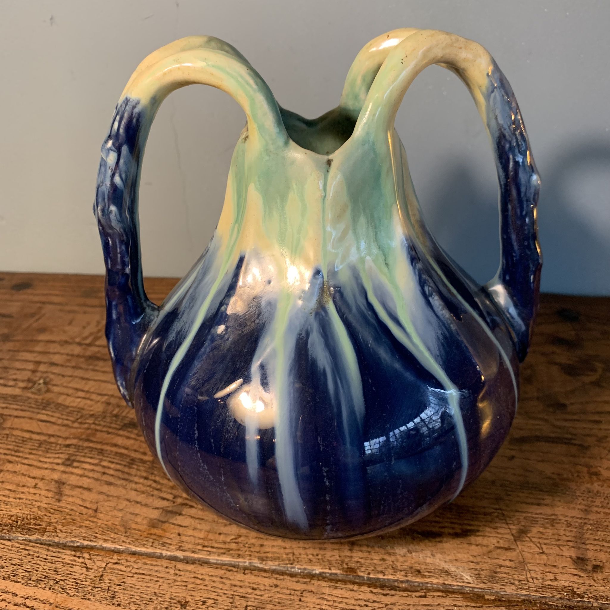 Vase Art Nouveau Faïencerie Airain Thulin