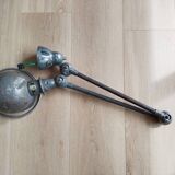 Jieldé gray workshop lamp, 2 arms, functional