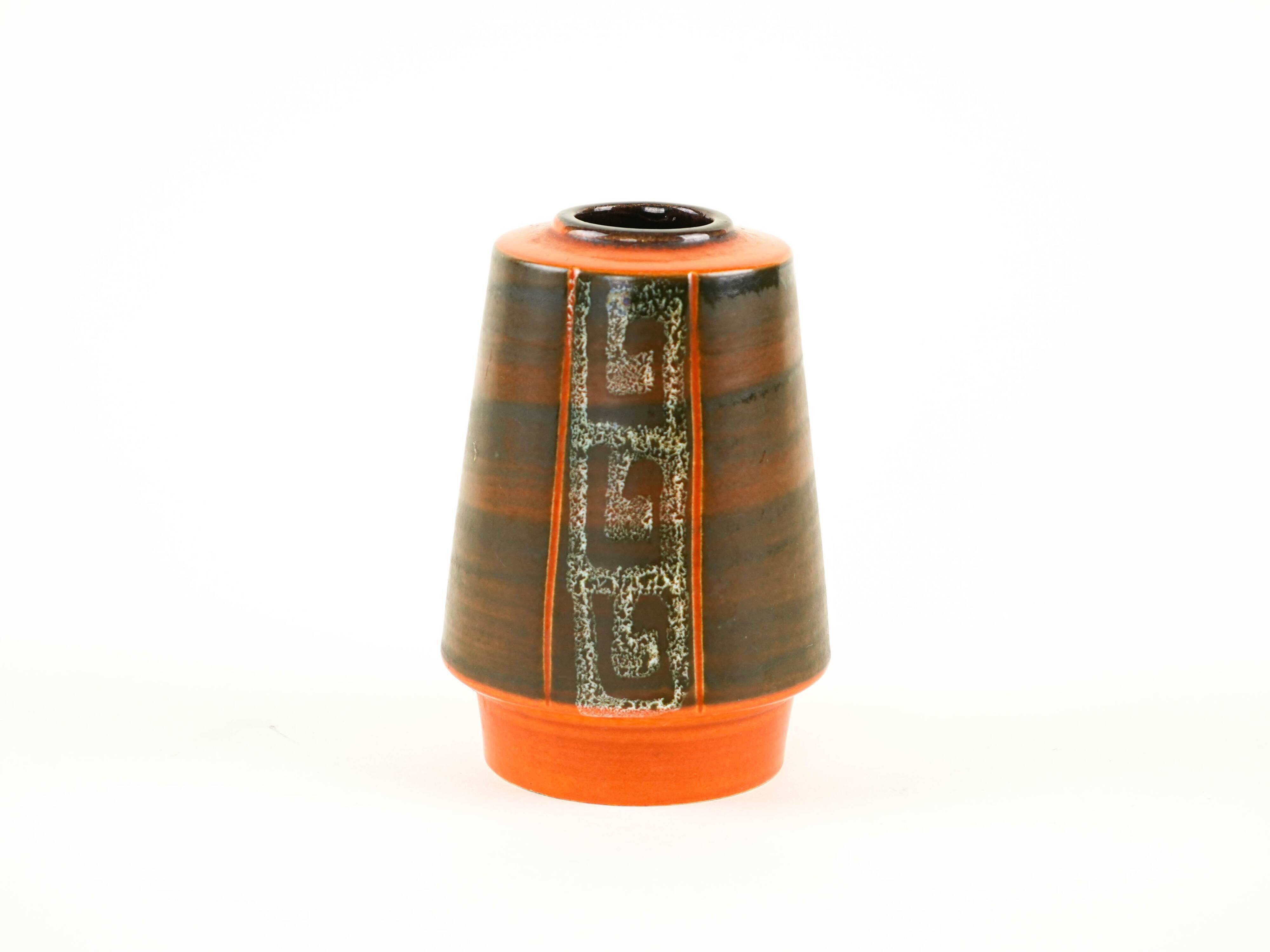 Ceramic vase, German design, 1970s, made in West Germany