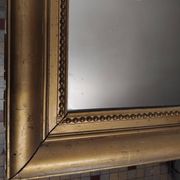 Ancien miroir en bois et plâtre 69x93cm