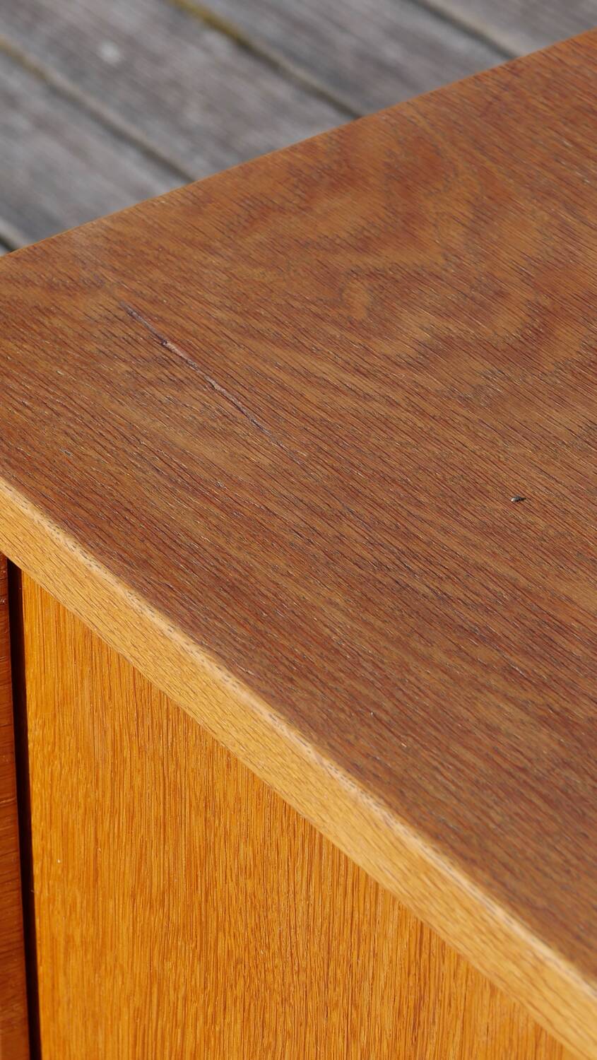 RY25 oak sideboard by Hans J. Wegner, produced by RY Mobler, 1960