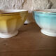 Antique faceted bowls