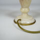Lampe italienne en marbre blanc, vers 1920
