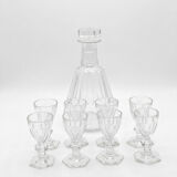 Digestif Service Crystal Baccarat - Harcourt Model (Decanter + 8 Glasses)