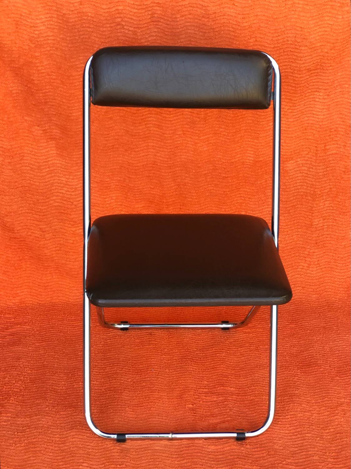 SET OF 2 VINTAGE FOLDING CHAIRS 1970 SKAI BROWN