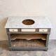 Bathroom furniture wood & marble vintage antique