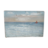 Marine painting by Malthilde Gance