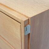 Decorative 'N-Line' bar cabinet in oak by P&J Neirinck, 1968