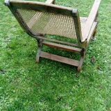 Fauteuil colonial en teck