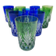 10 crystal goblets from Saint Louis, 1930s.