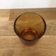 vintage amber brown thick glass
