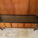 Small vintage low chest of drawers