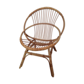 Vintage rattan armchair