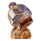 Petit vase ancien en verre transparent Vieux Rose - début XXème