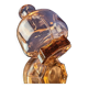 Small old vase in transparent Old Rose glass - early 20th century