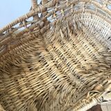 Vintage wicker woven basket