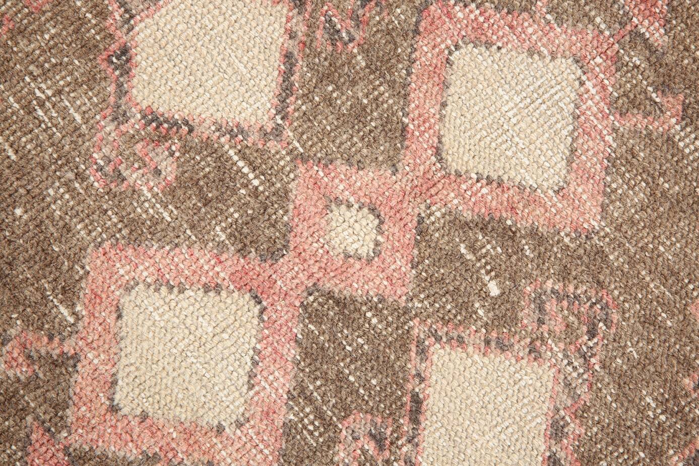 3x12 Soft Pastel Pale Red Turkish Vintage Runner Rug