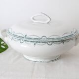 René model tureen or salad bowl, Saint Amand, Terre de Fer, French manufacture