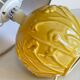 Lamp vintage yellow ceramic ball
