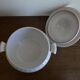 Neo-classical soup tureen Festons Pierre Motton Gien earthenware 1970