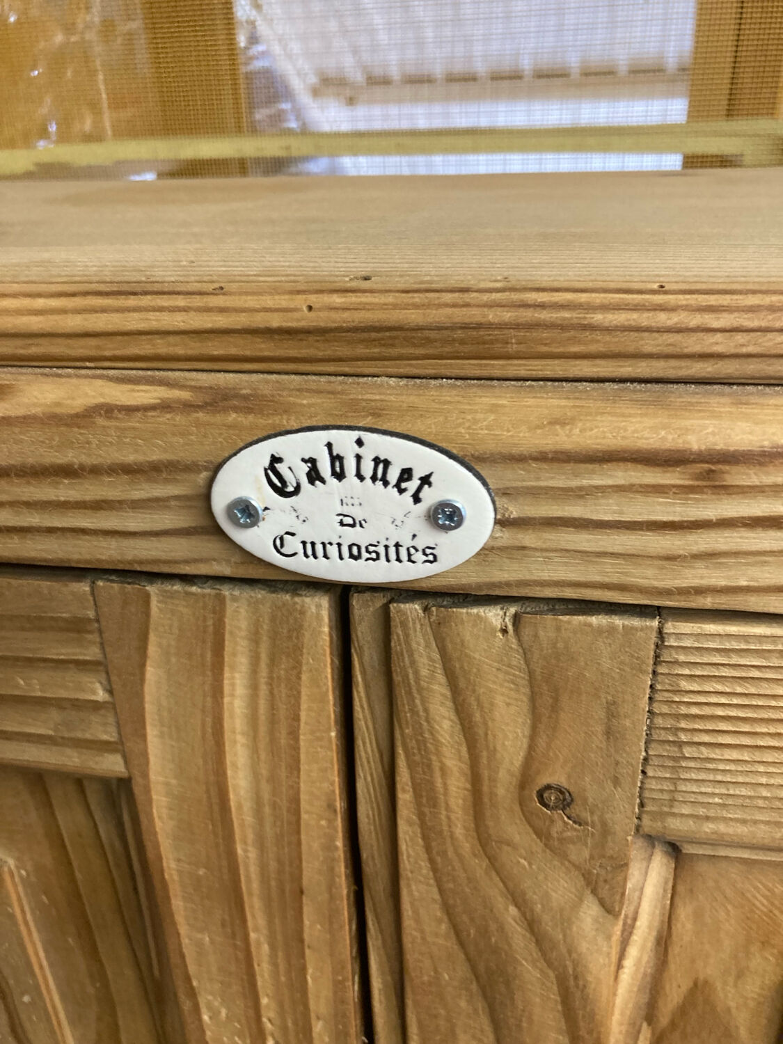Small cabinet of curiosities / workshop furniture spruce