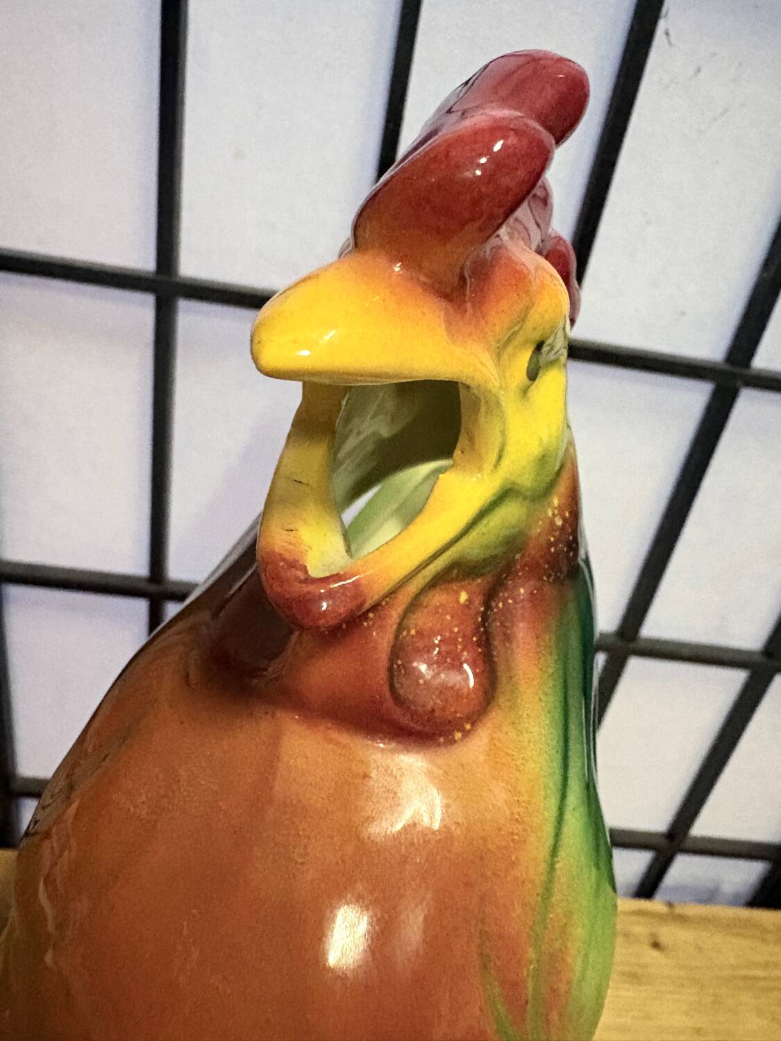 Large enamelled ceramic pitcher – signed B. Gaillard