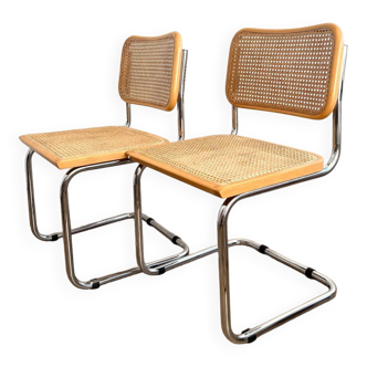 Paire de chaises Cesca B32 Marcel Breuer
