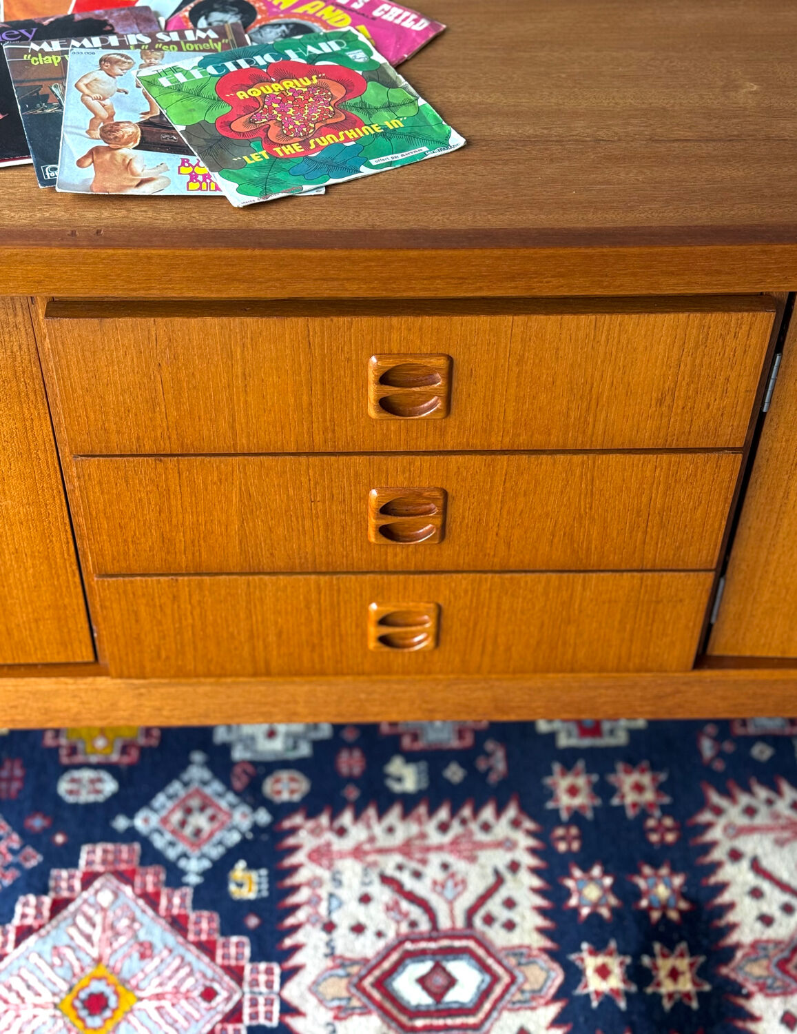 Vintage Scandinavian teak sideboard, 1960s/70s.