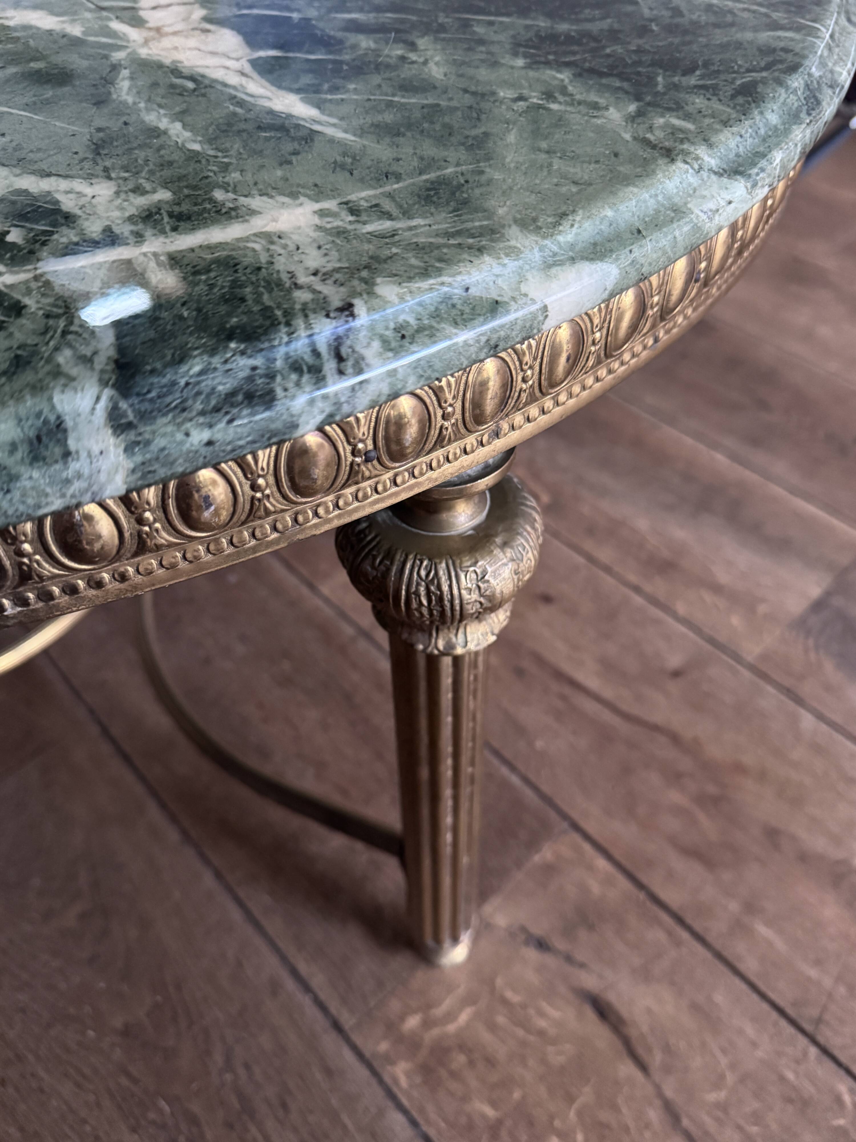 Louis XVI marble coffee table