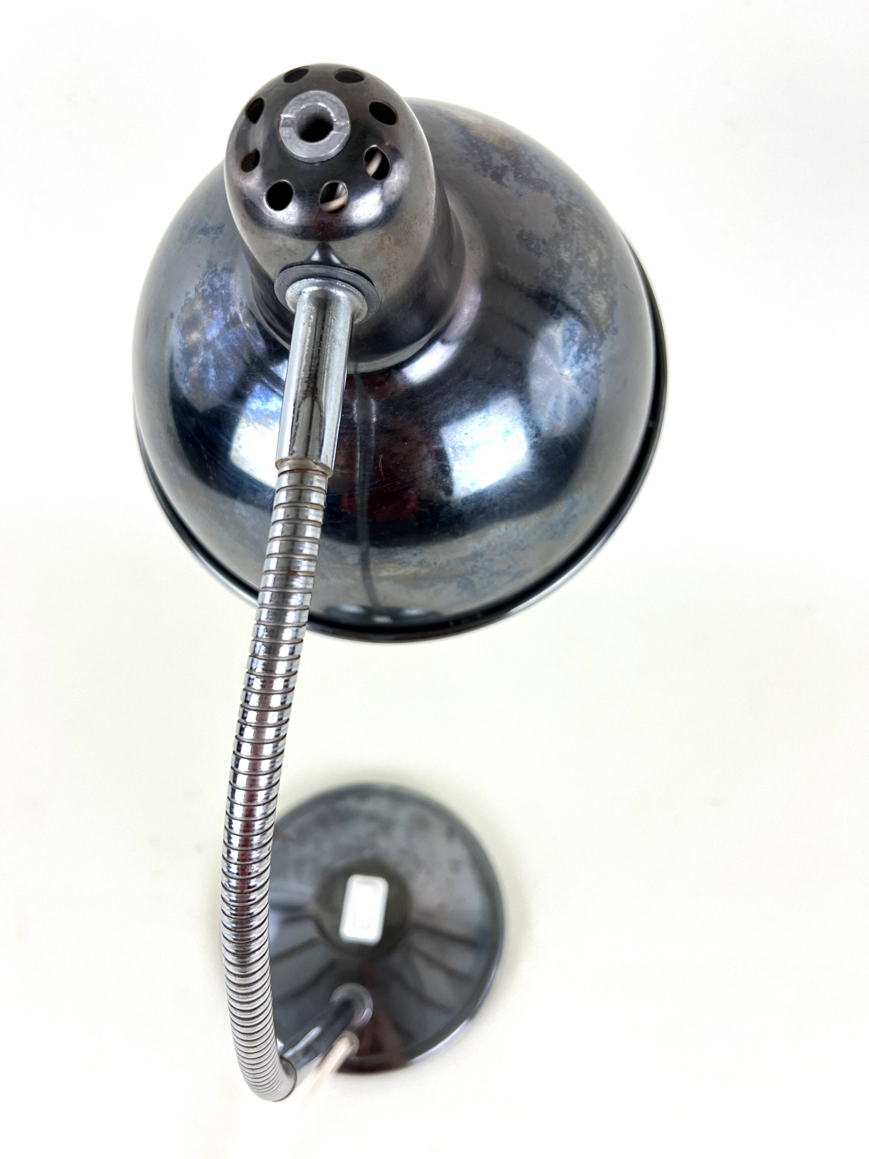 Old Table Lamp Wall Light in Aluminor Metal Vintage 50s/60s