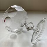 4 coupes à champagne en cristal taillé