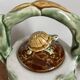 Chinese-American Majolica Turtle & Underwater Landscape Teapot, Vintage Shiwan Ware by RC Creations