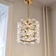 Carl Fagerlund, Glass and Brass Pendant Fagerhult/Orrefors, Scandinavian Modern